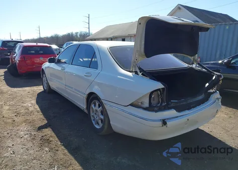 2002 Mercedes-Benz S 500 из США, поврежденный, VIN WDBNG75J32A293965